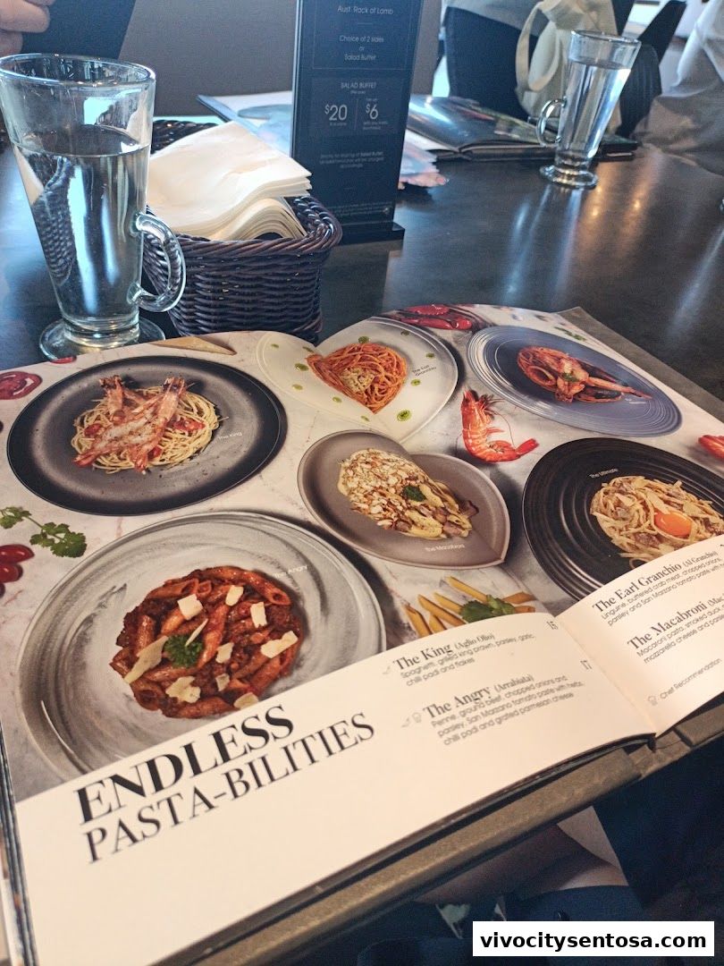 Menu page for Swensens Unlimited  VivoCity