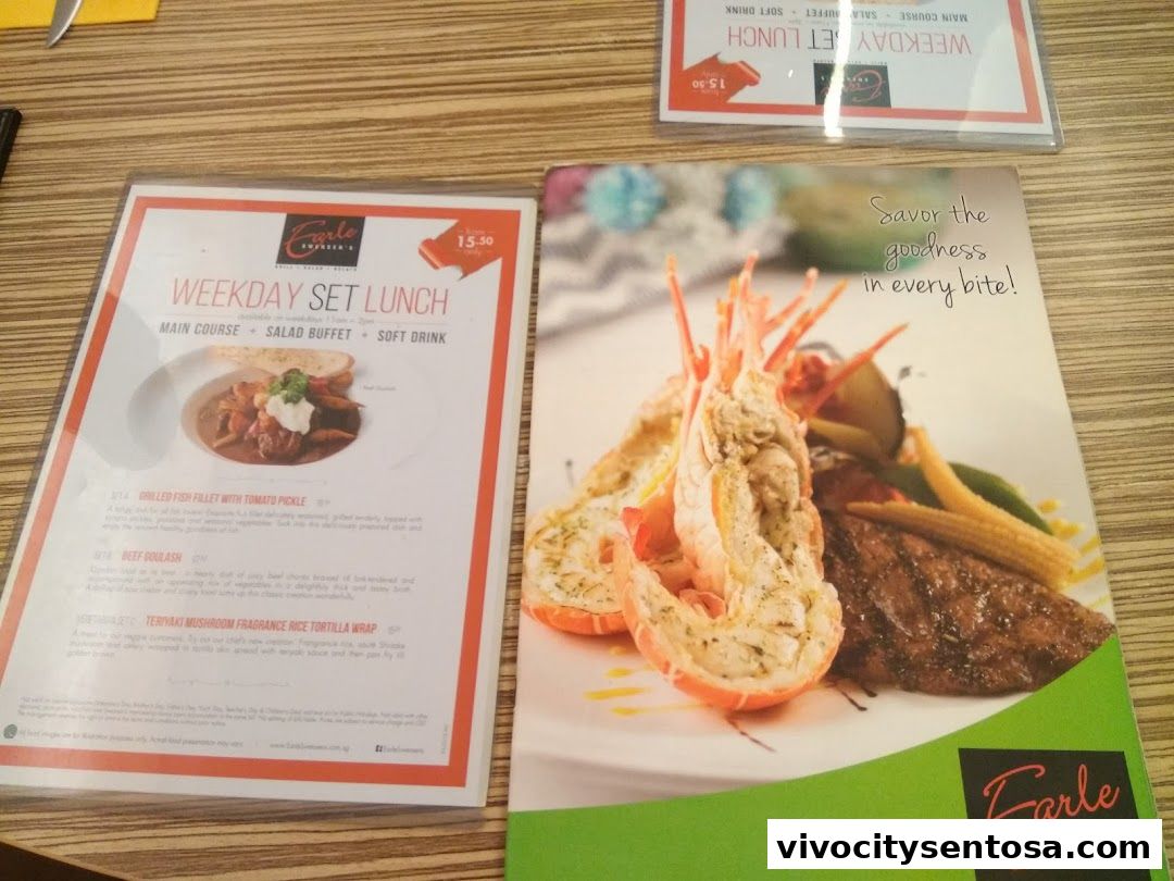 Menu page for Swensens Unlimited  VivoCity