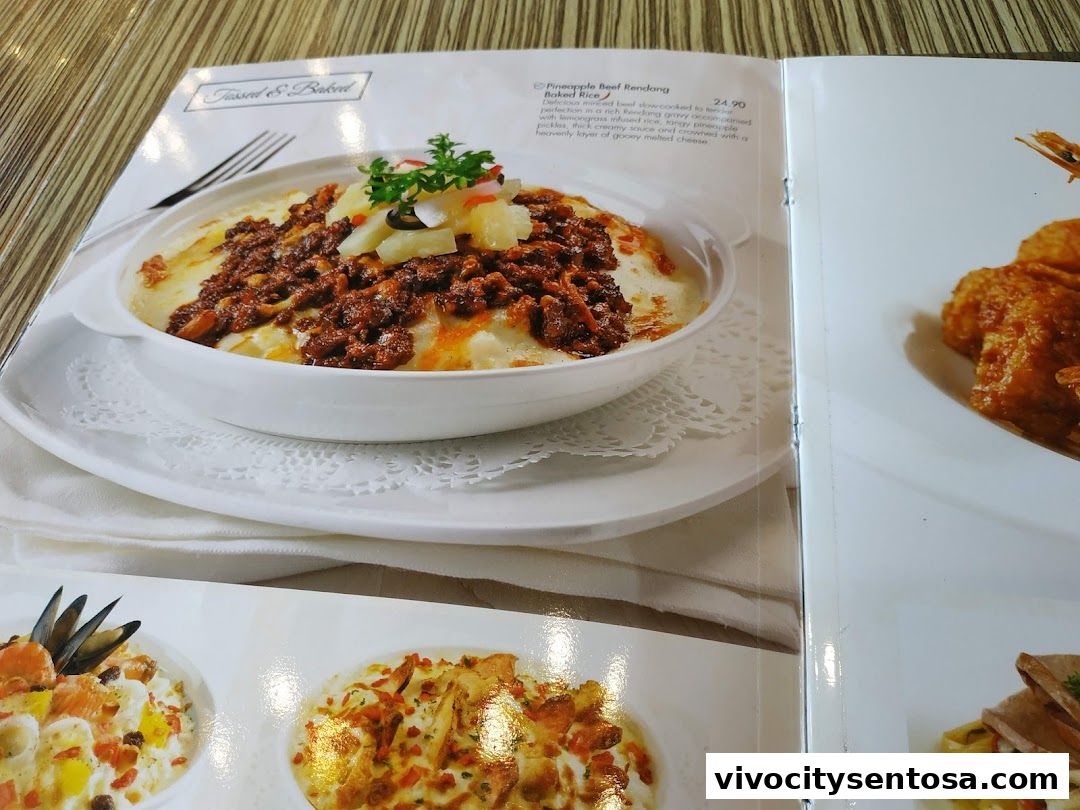 Menu page for Swensens Unlimited  VivoCity