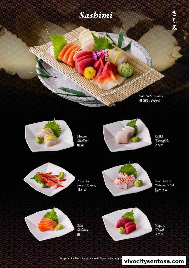 Menu page for Tajimaya Yakiniku  VivoCity