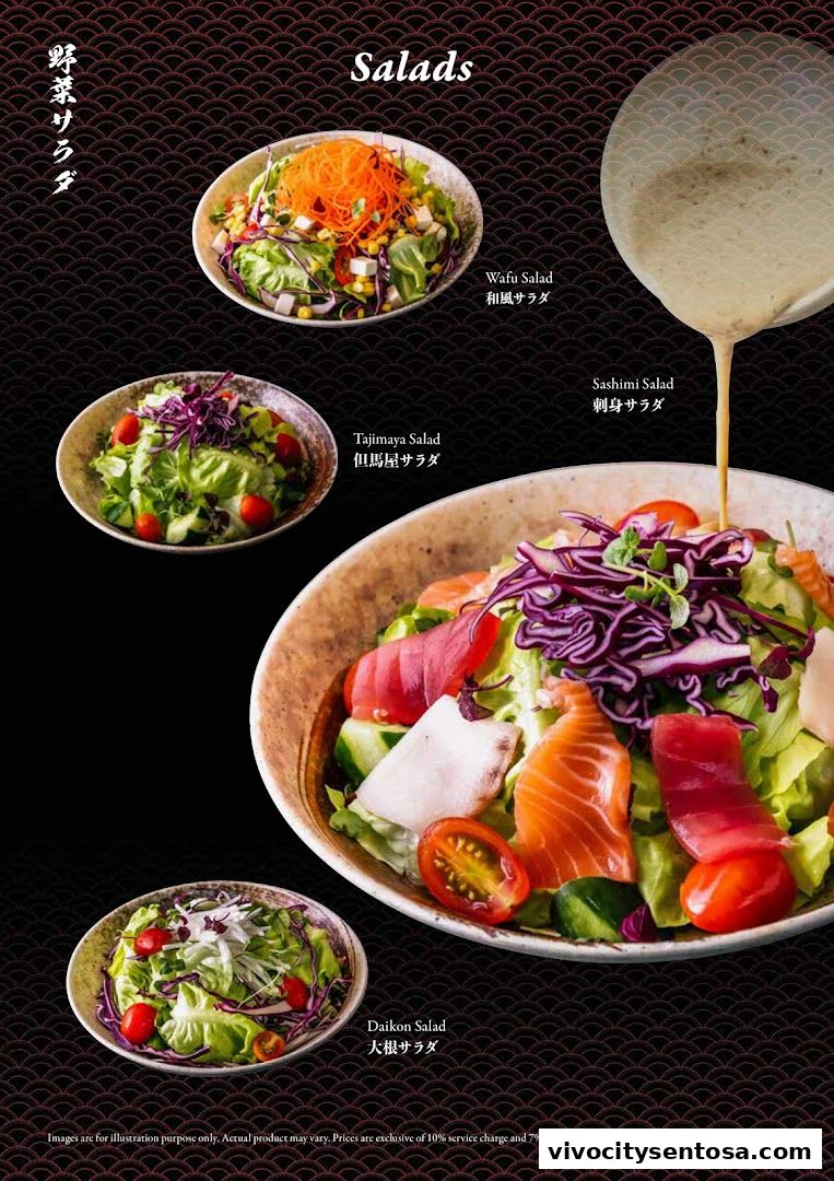Menu page for Tajimaya Yakiniku  VivoCity