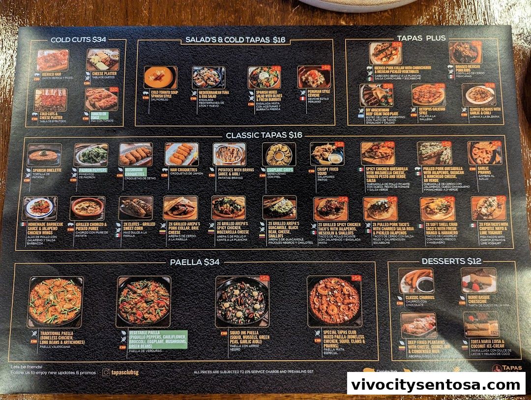 Tapas Club  VivoCity