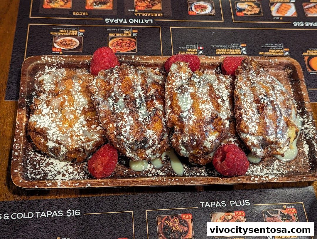 Menu page for Tapas Club  VivoCity