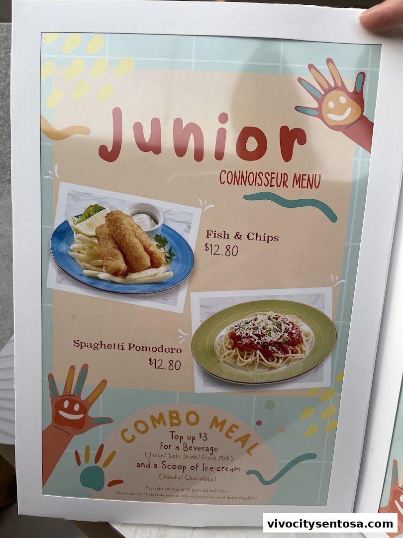 Menu page for tcc - The Connoisseur Concerto  VivoCity