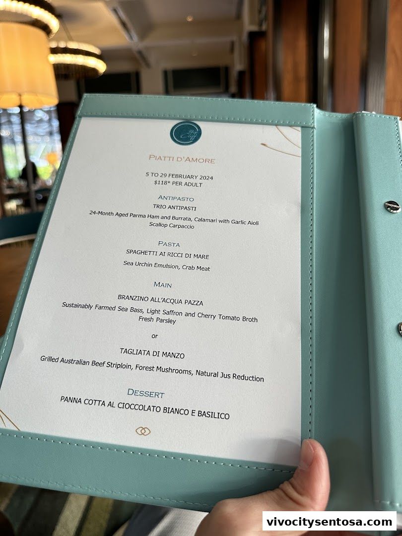 Menu page for THE CLIFF