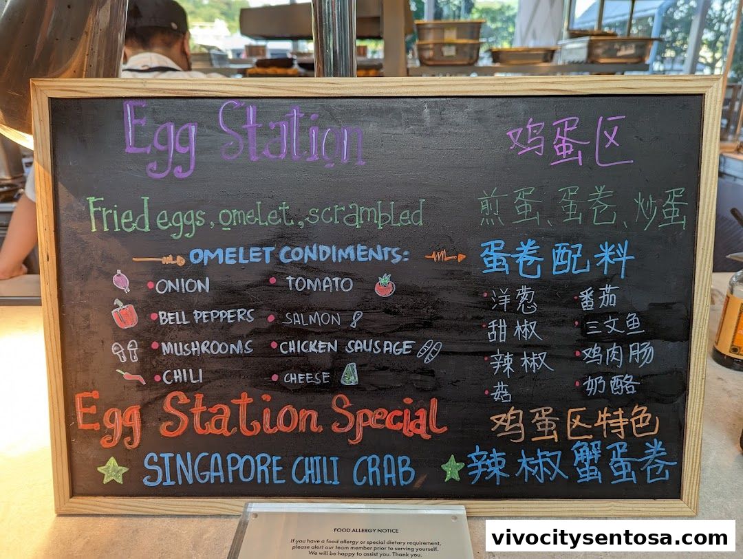 Menu page for the kitchen table