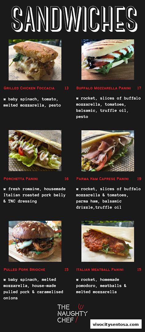 The Naughty Chef  Best Coffee  Sandwiches in Sentosa
