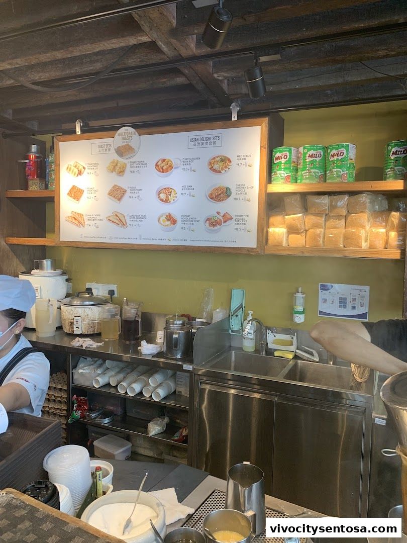 Menu page for Toast Box VivoCity B2