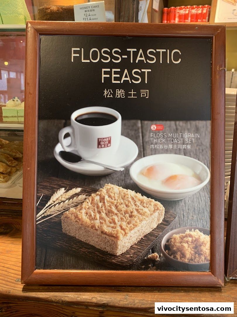 Menu page for Toast Box VivoCity B2