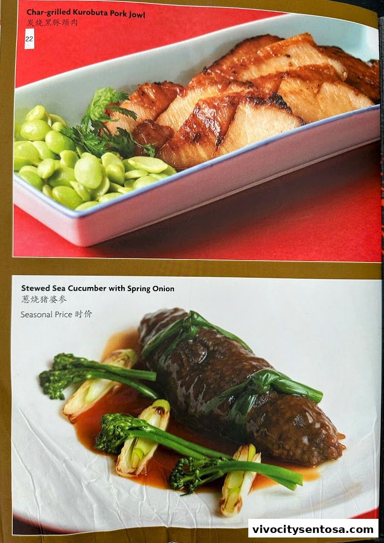 Menu page for TungLok Heen
