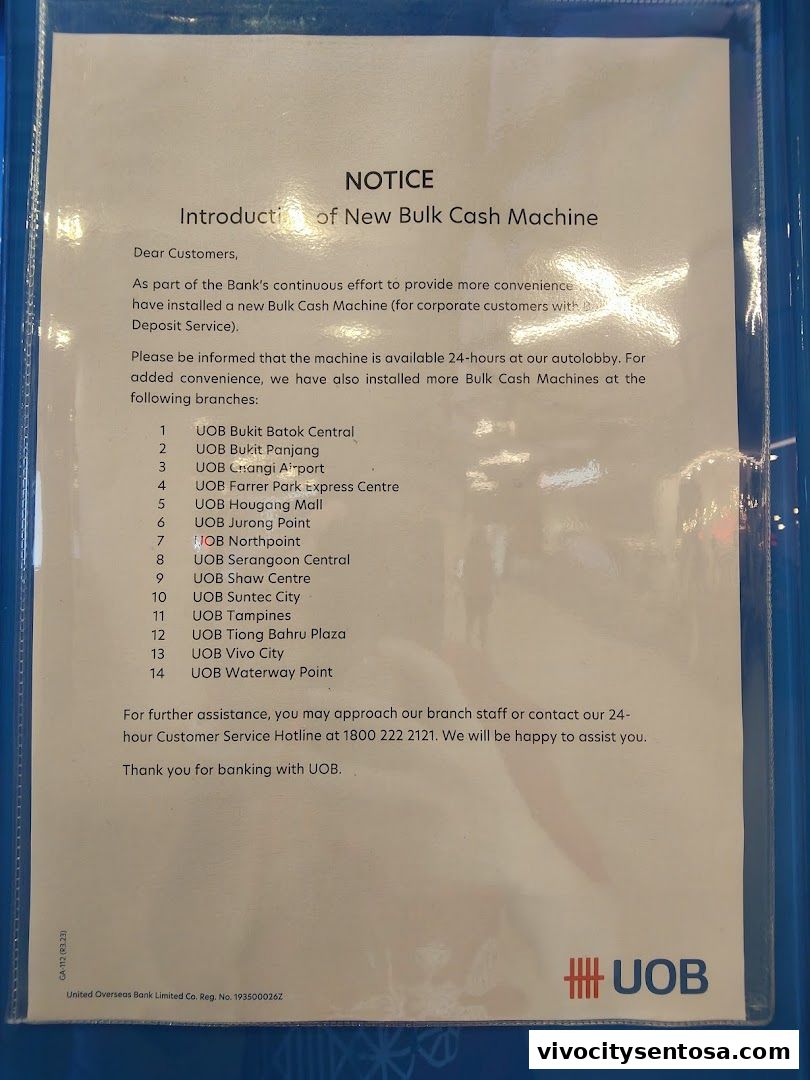 UOB Branch - VivoCity Branch