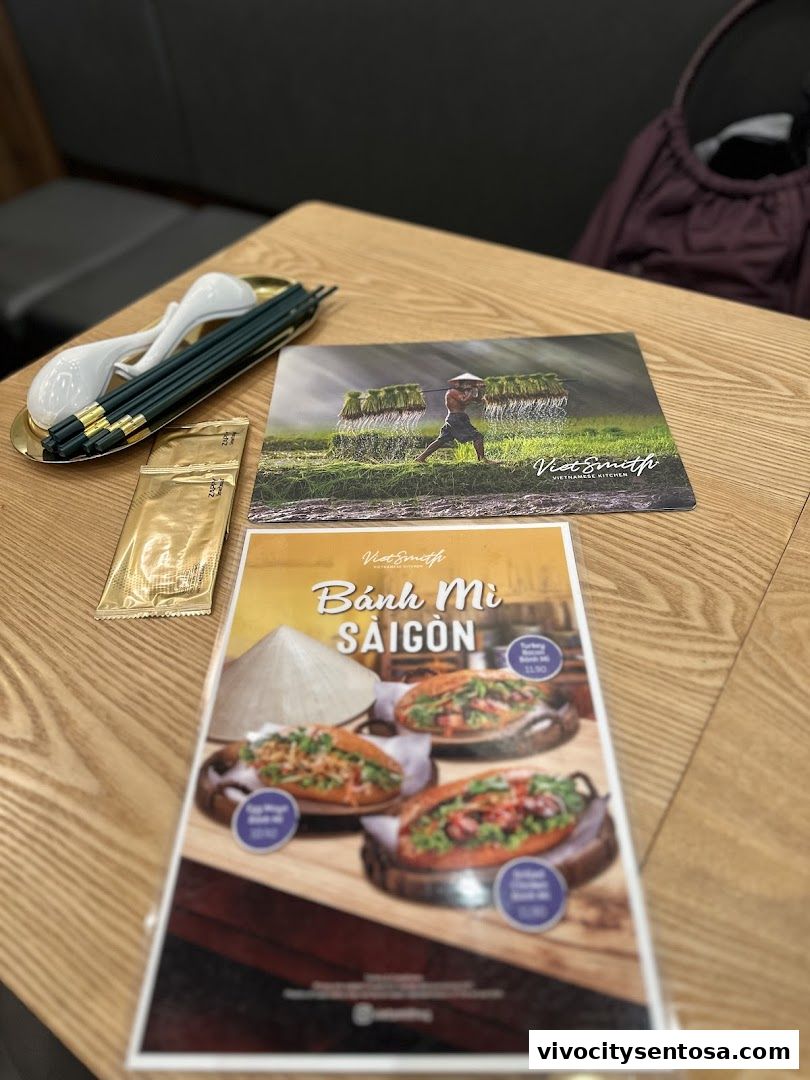 Menu page for VietSmith - Vivo City