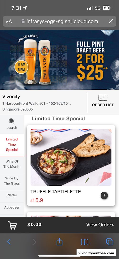 Wine Connection Bistro VivoCity