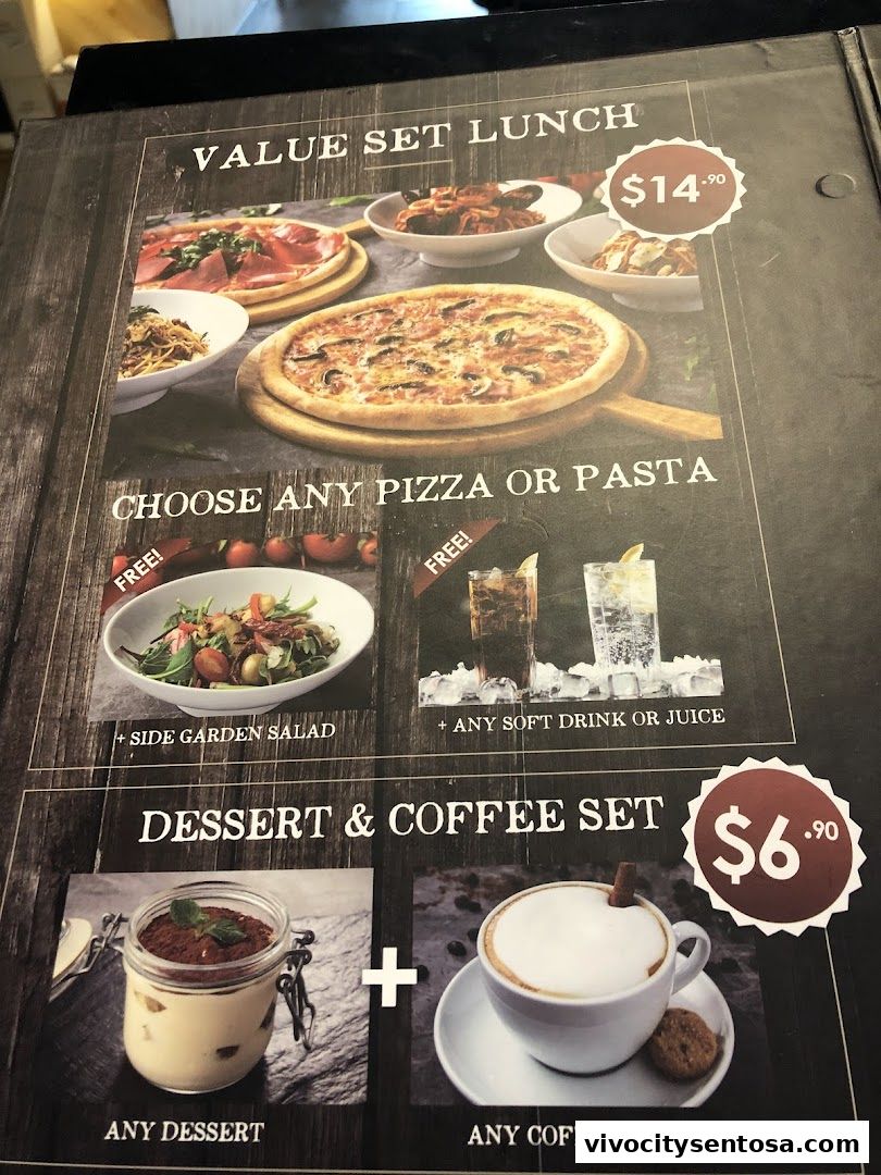 Menu page for Wine Connection Bistro VivoCity