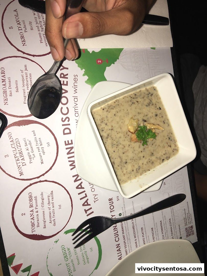 Menu page for Wine Connection Bistro VivoCity