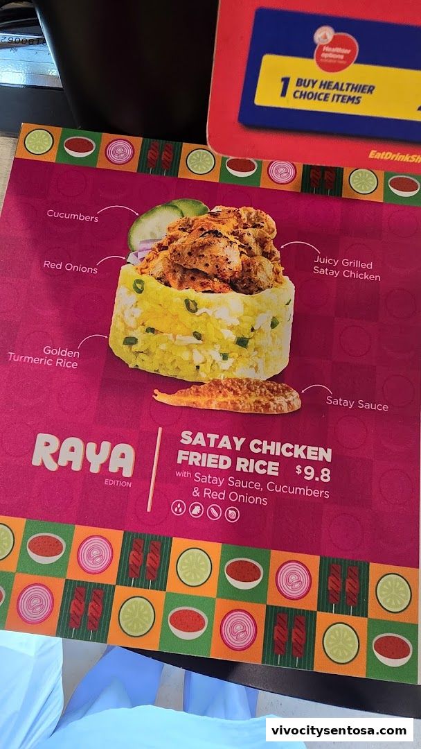 Menu page for WOK HEY VivoCity, Harbourfront