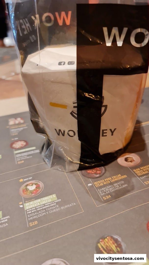 Menu page for WOK HEY VivoCity, Harbourfront