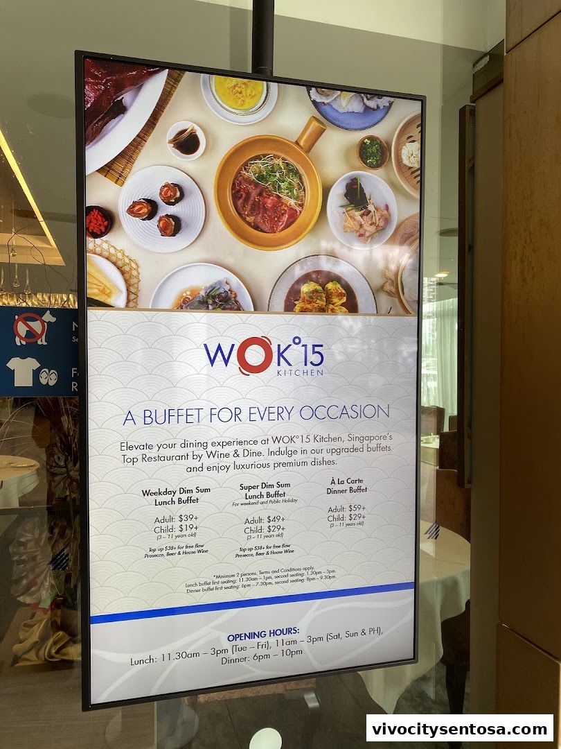 Menu page for WOK15 Kitchen