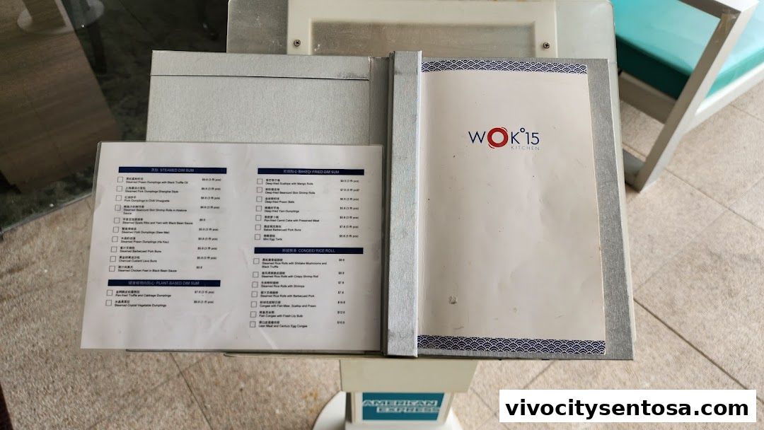 Menu page for WOK15 Kitchen