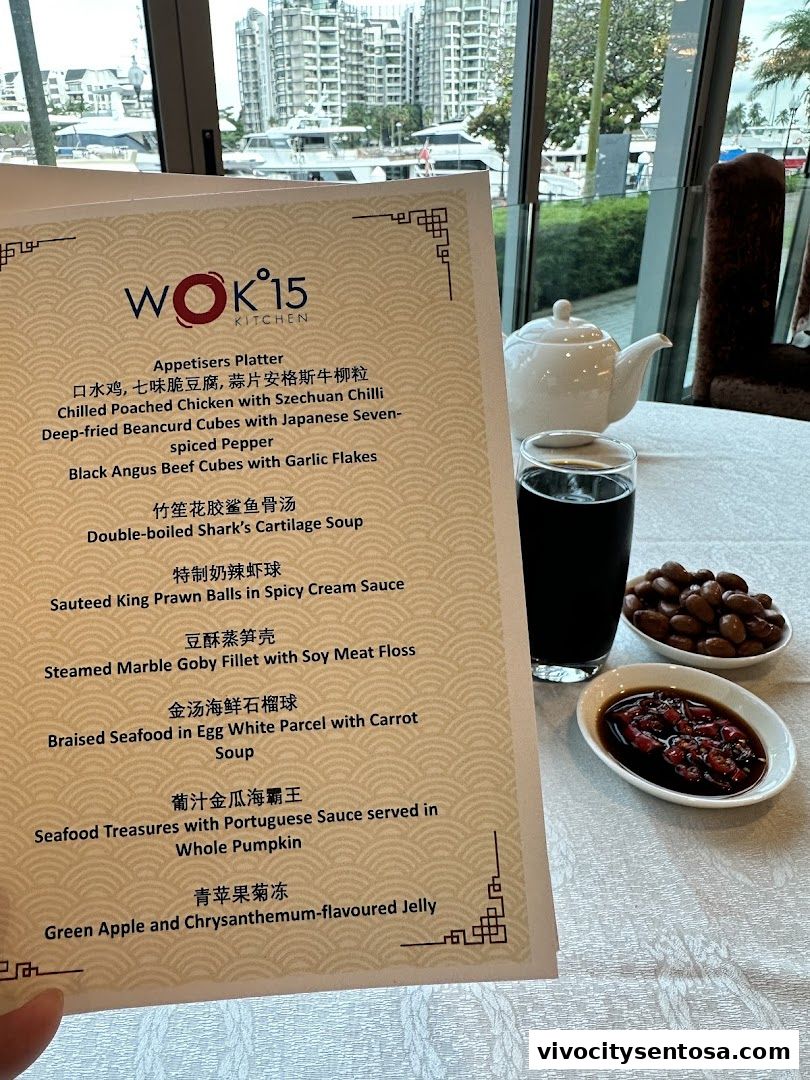 Menu page for WOK15 Kitchen
