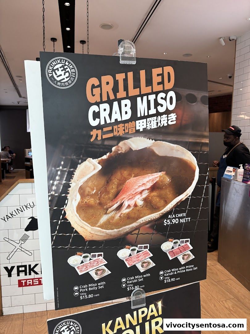 Menu page for Yakiniku Like VivoCity