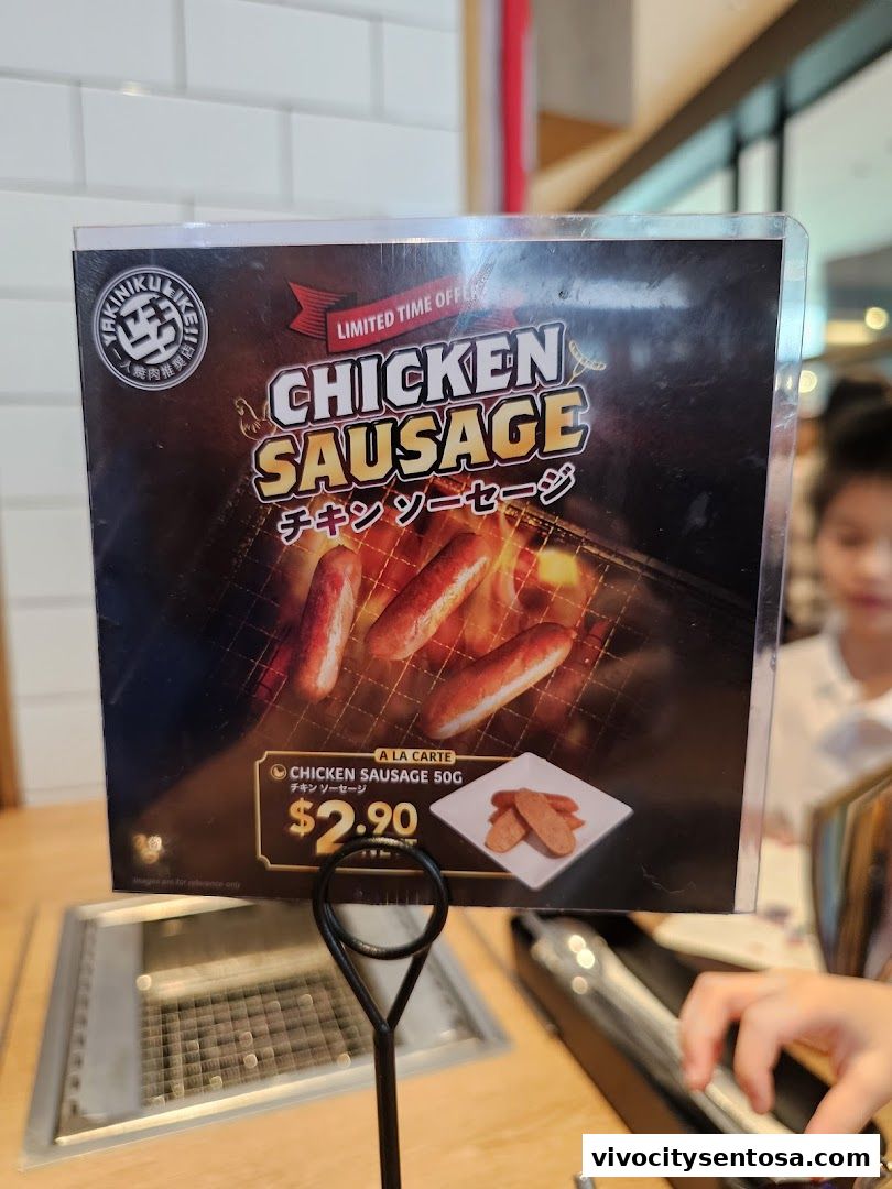 Menu page for Yakiniku Like VivoCity